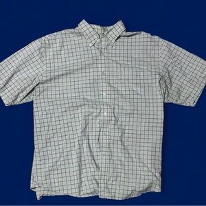 XL Van Heusen Men's tan Checkered Button Down Shirt